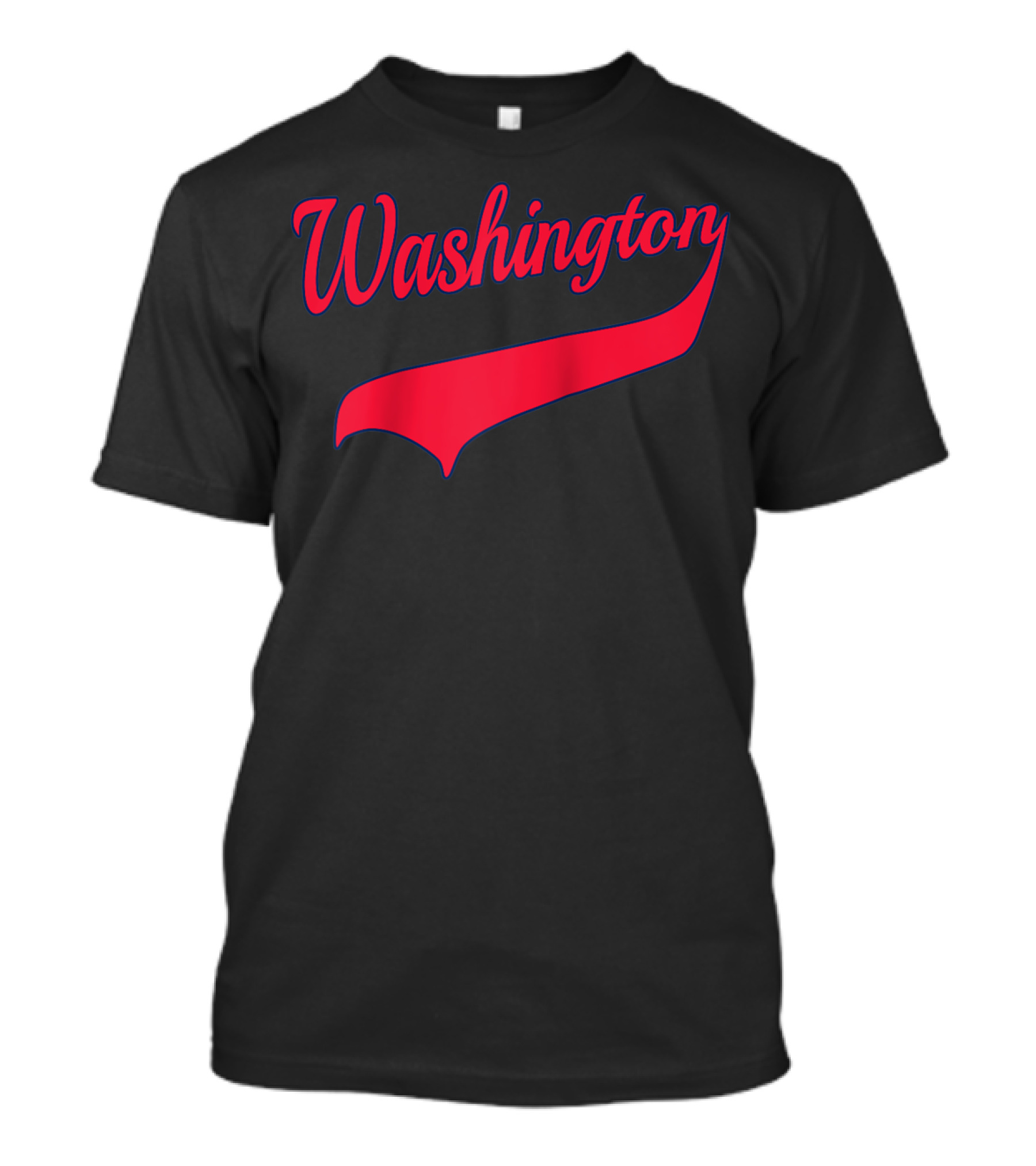 Washington Script With Red Swoosh T-Shirt
