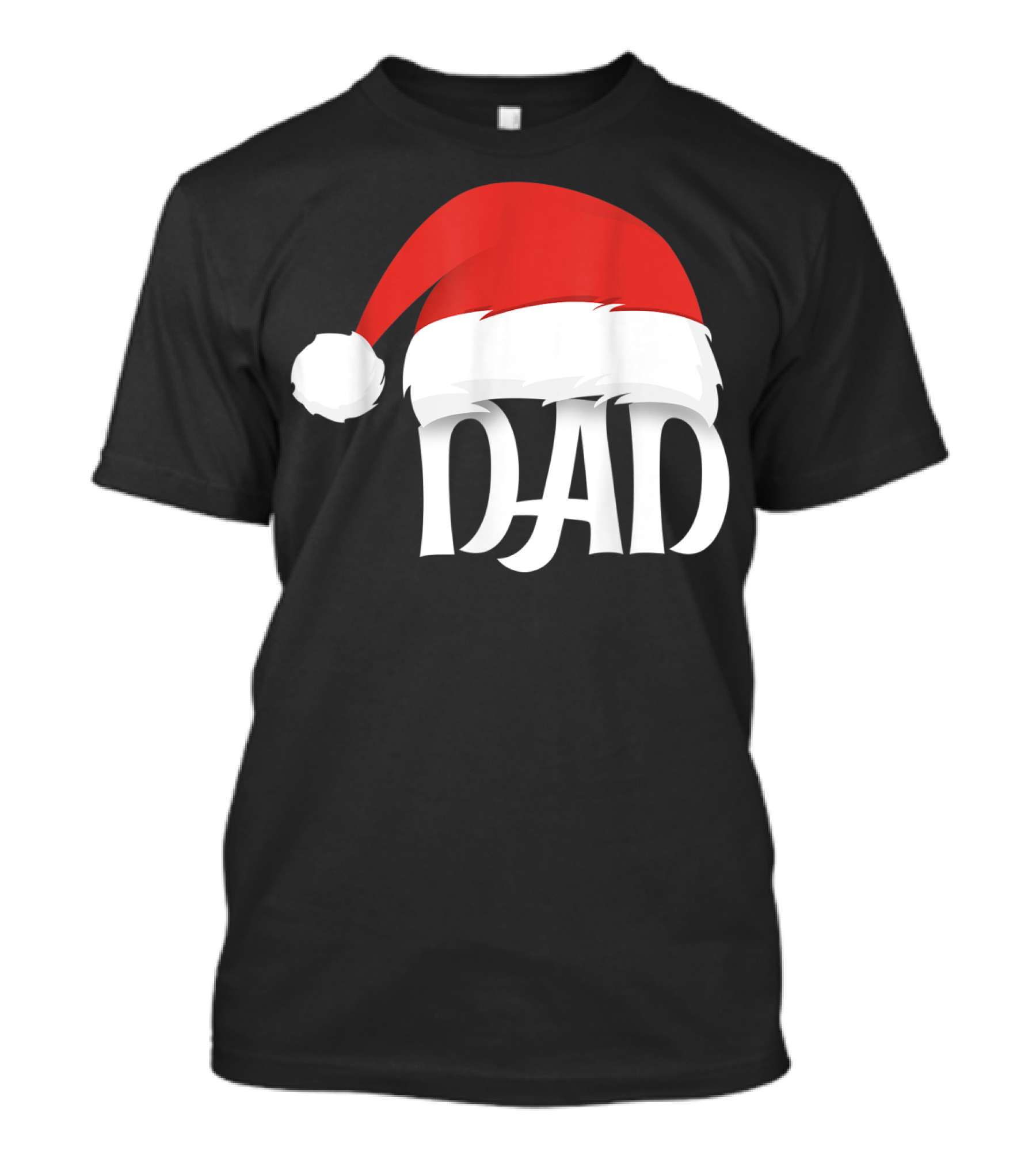 Dad Santa Hat Christmas T-Shirt