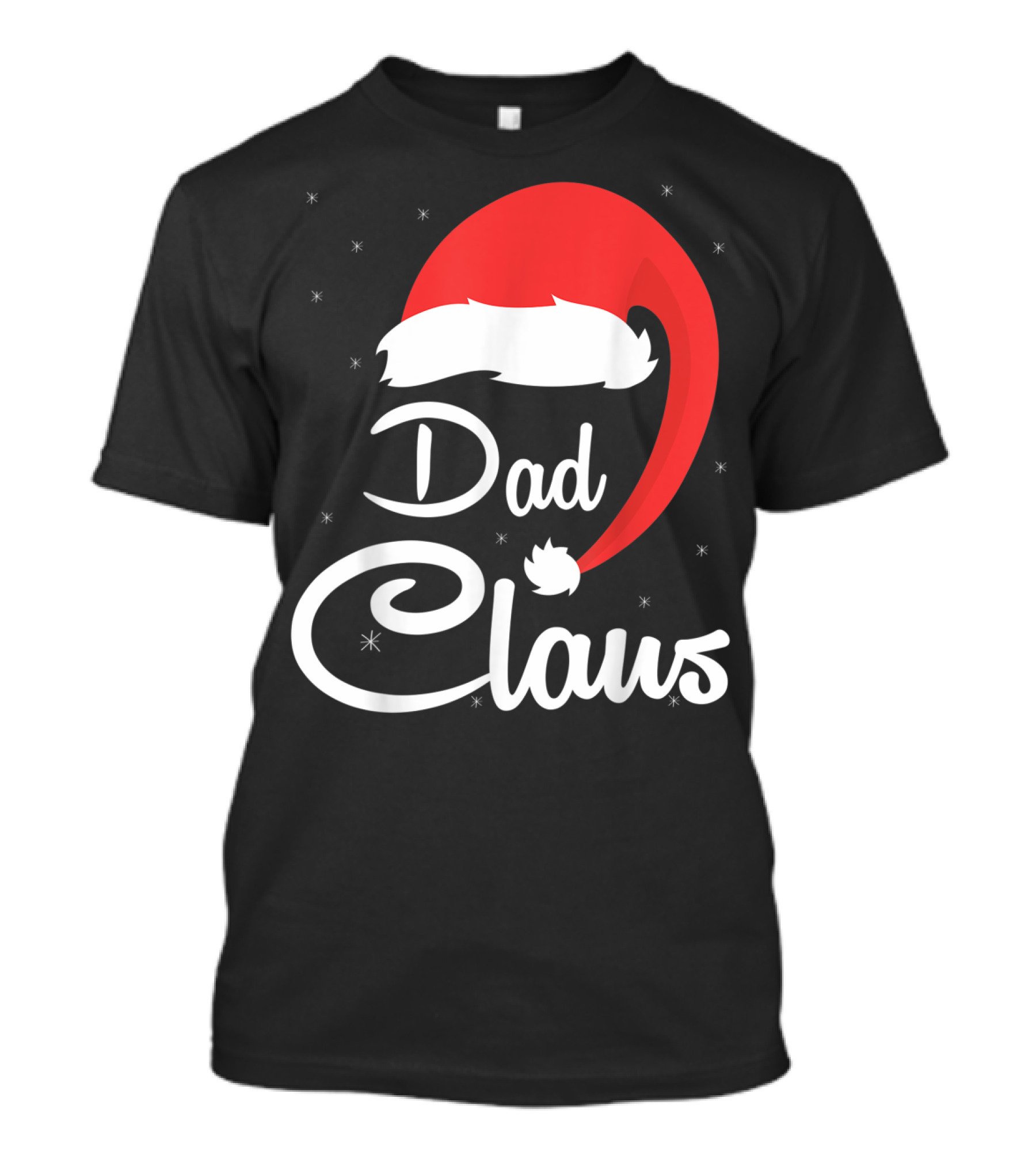 Dad Claus Santa Hat Christmas T-Shirt