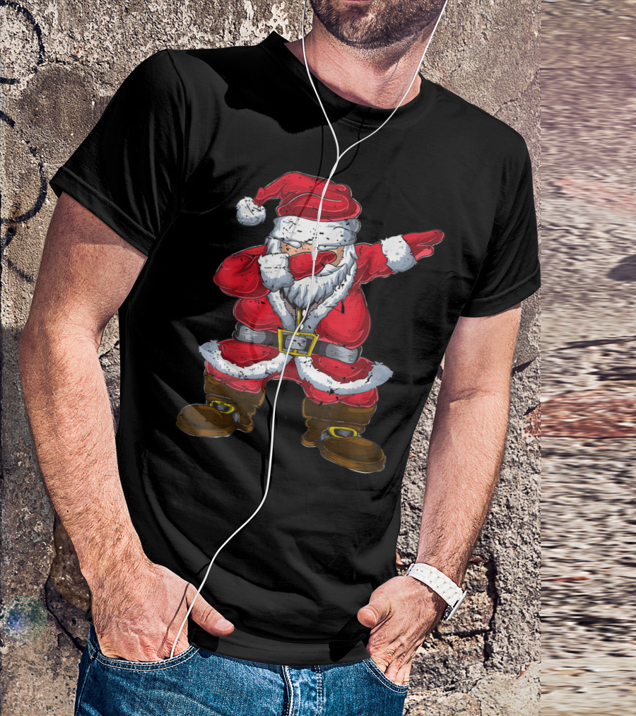 Santa Claus Dabbing Christmas Vintage Boys Xmas E2 T-Shirt