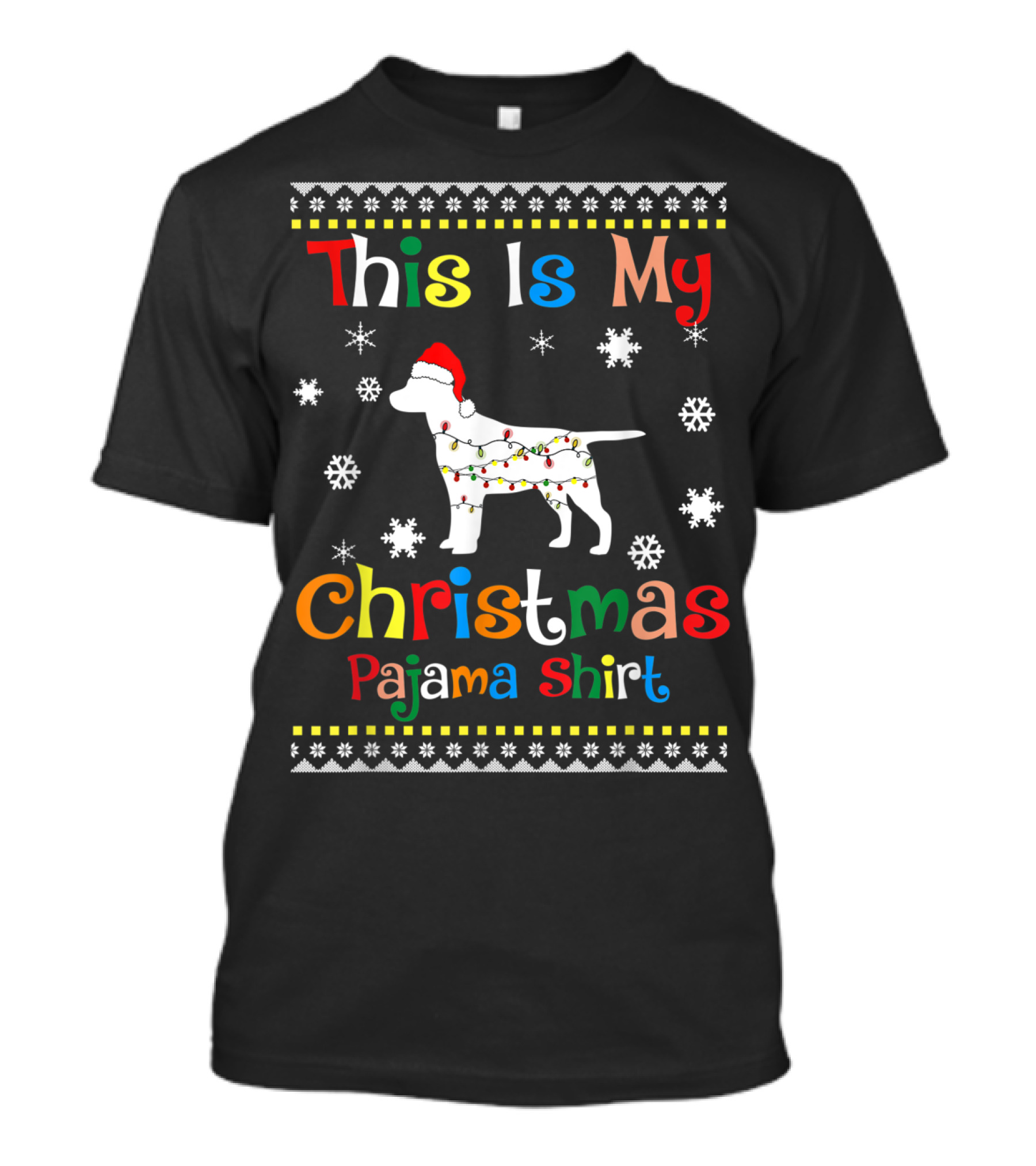 This Is My Christmas Pajama Shirt Labrador Retriever T-Shirt