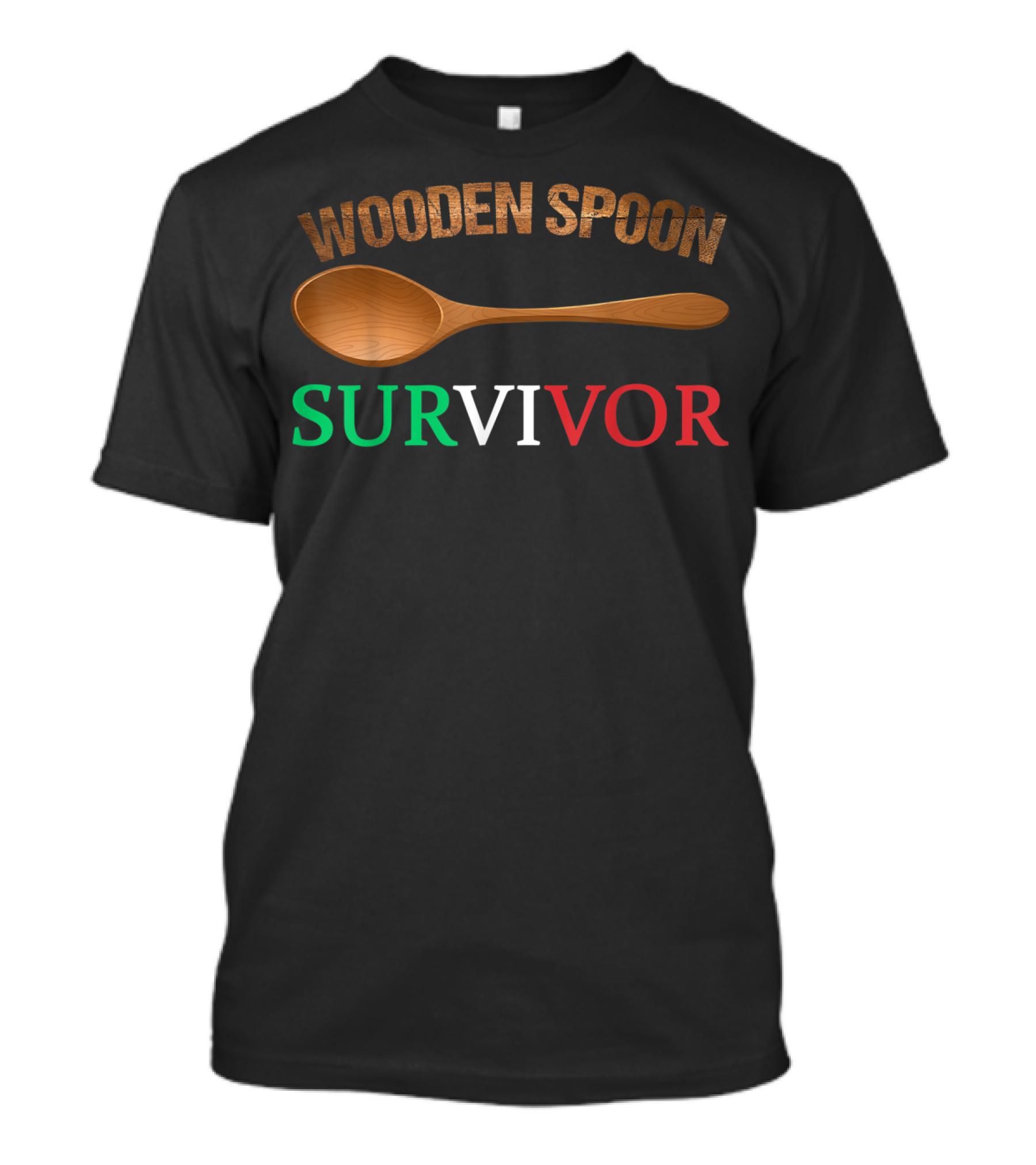 Wooden Spoon Survivor Italian Kitchen Colors T-Shirt