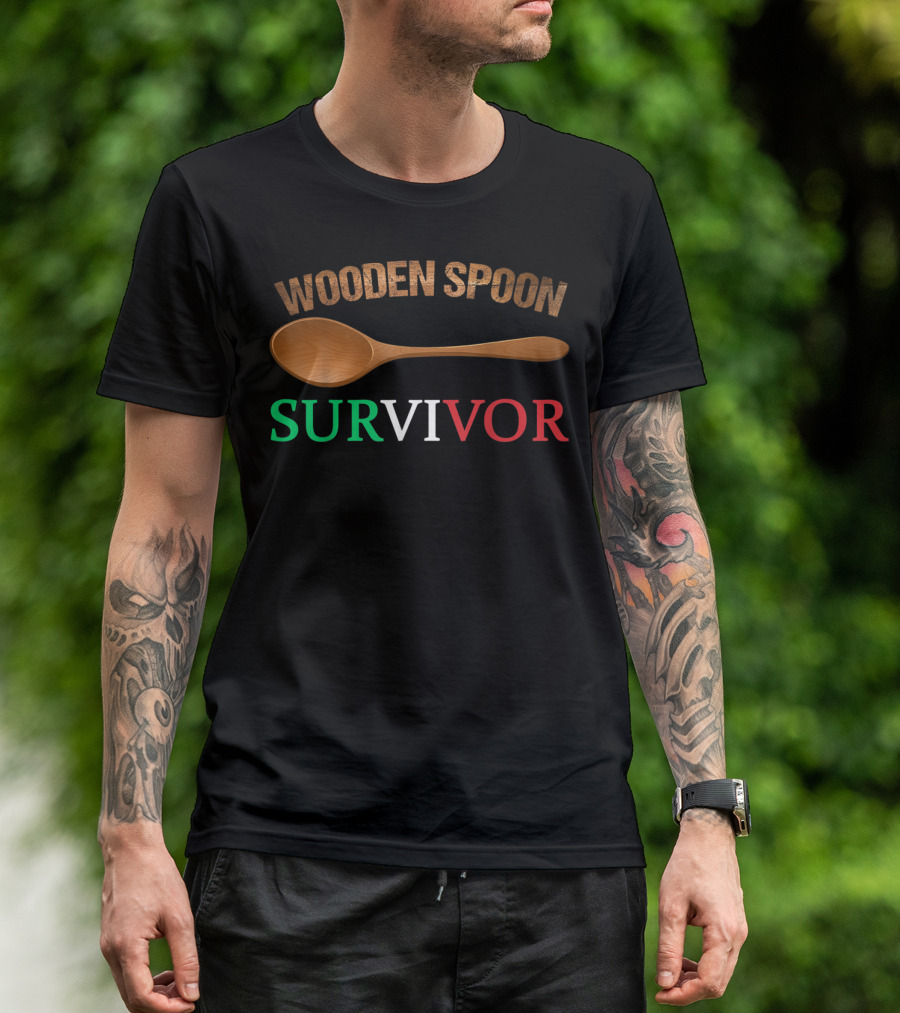 Wooden Spoon Survivor Italian Kitchen Colors T-Shirt