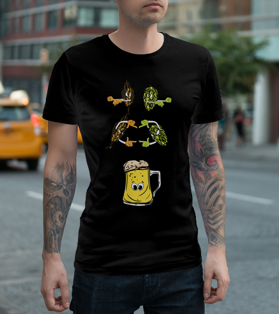 Beer Fusion Hop Malt Anime Cycle Mug T-Shirt