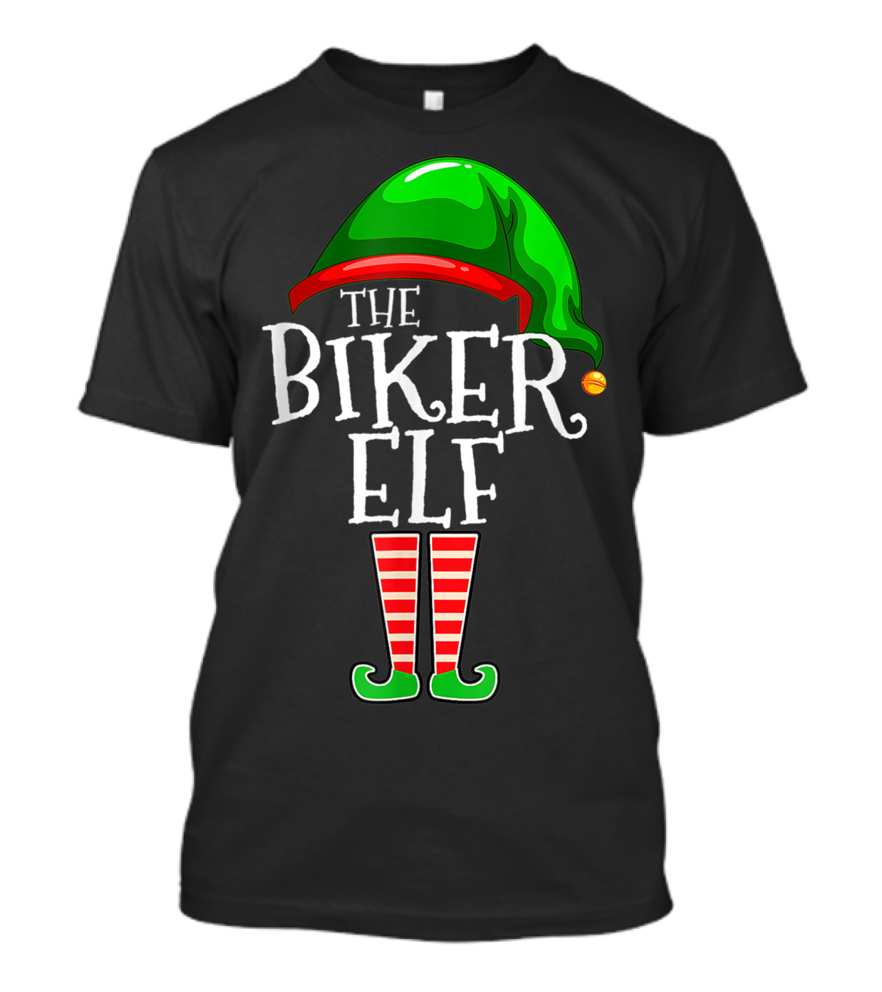 THE BIKER ELF Holiday Costume T-Shirt