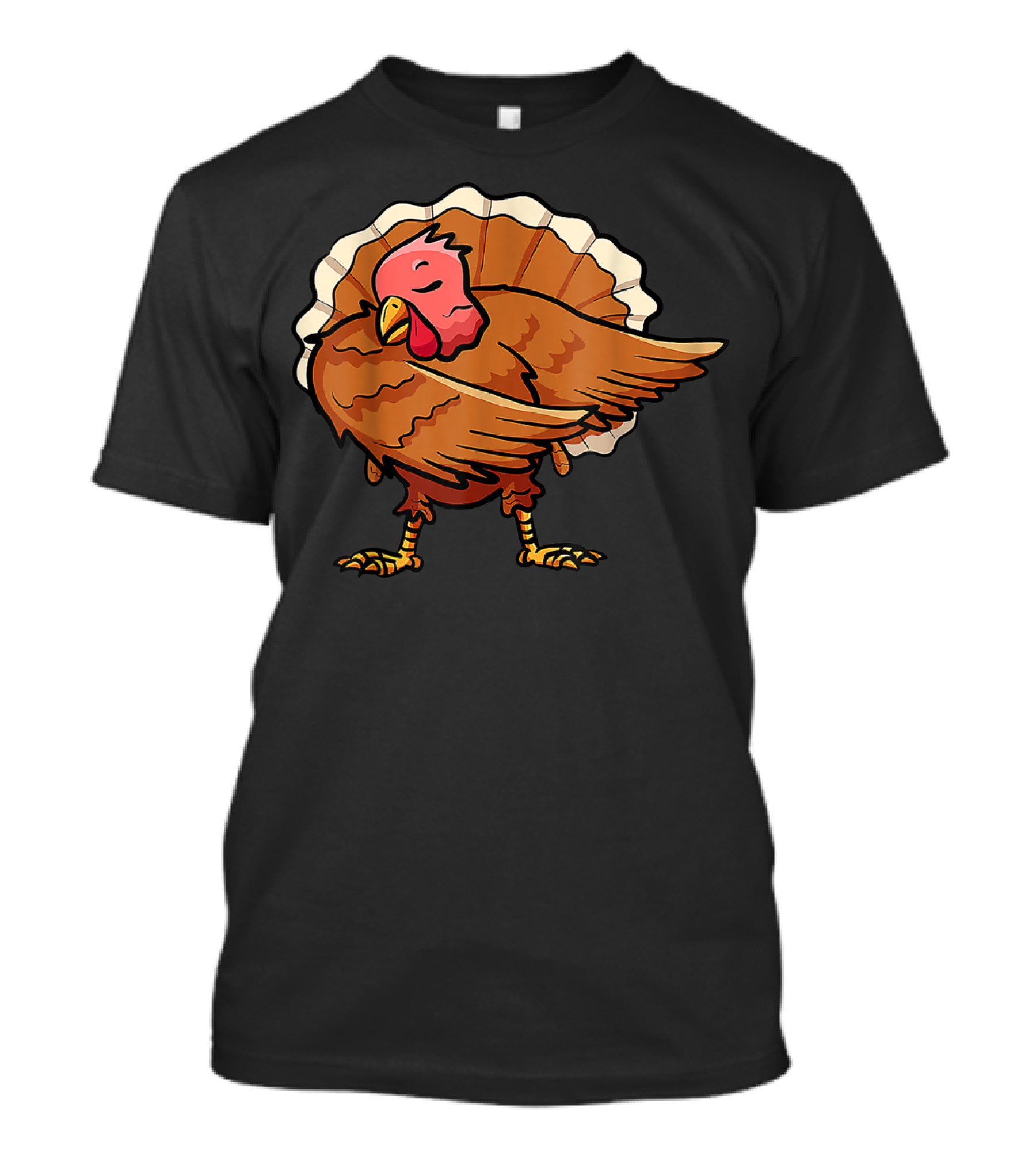 Flossing Turkey With Pilgrim Hat T-Shirt