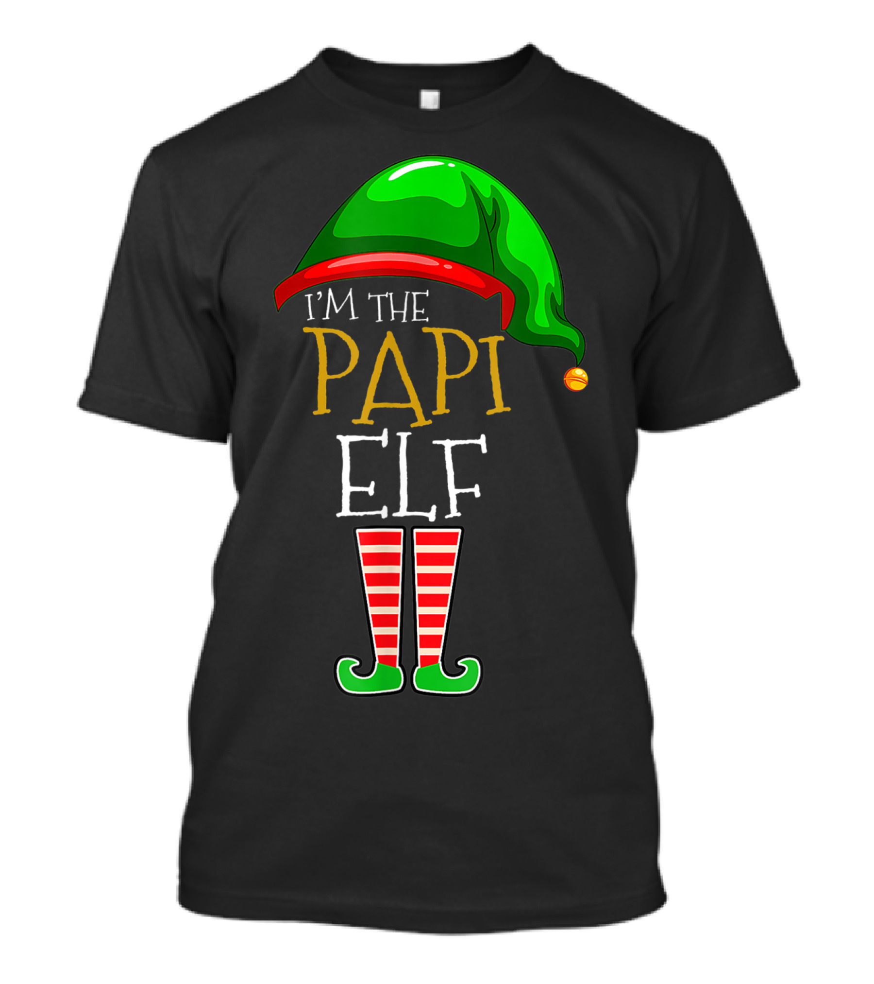 I'm The Papi Elf Funny Xmas Family Holiday Matching Pajamas T-Shirt