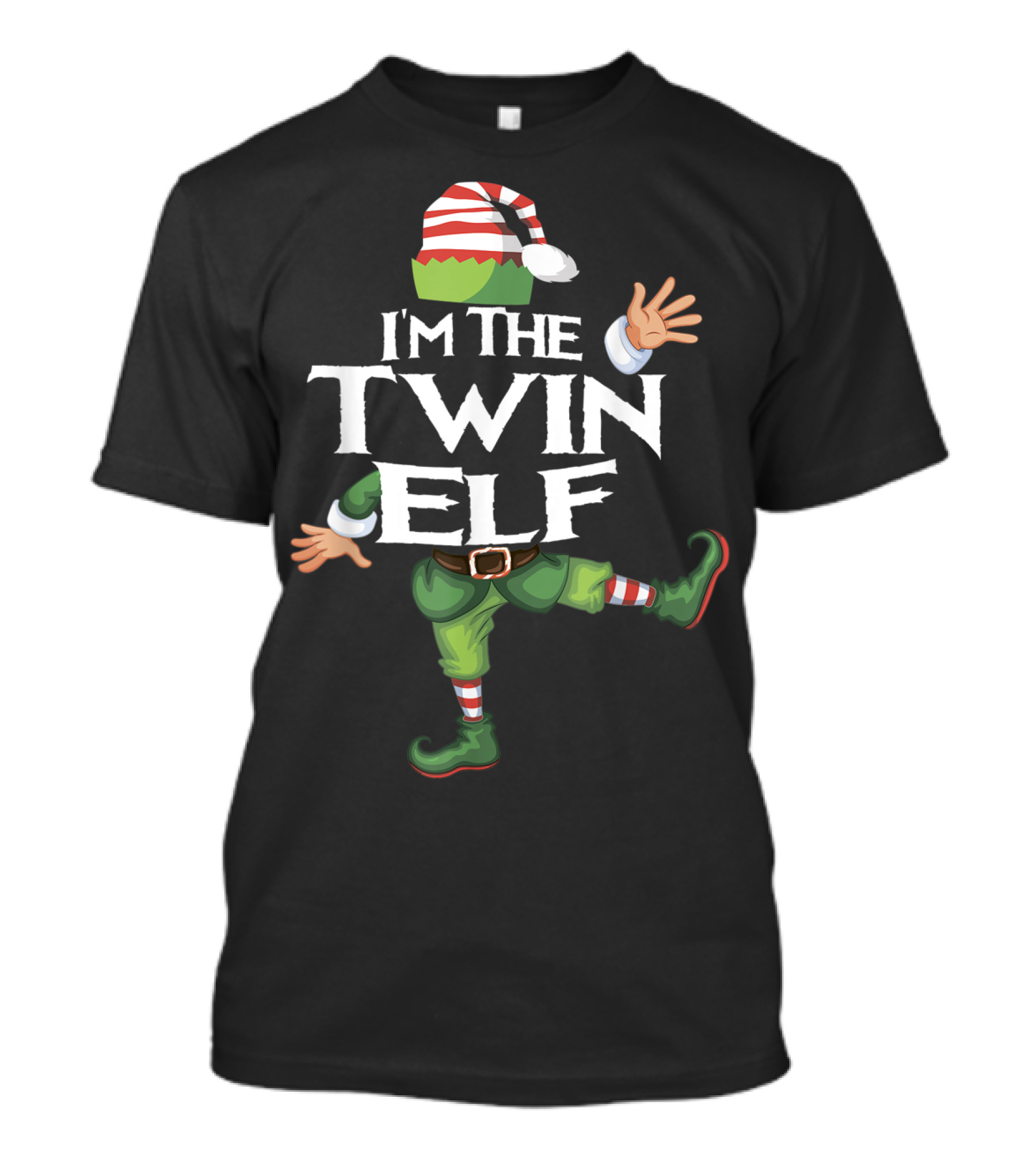 I'm The Twin Elf Festive Holiday T-Shirt