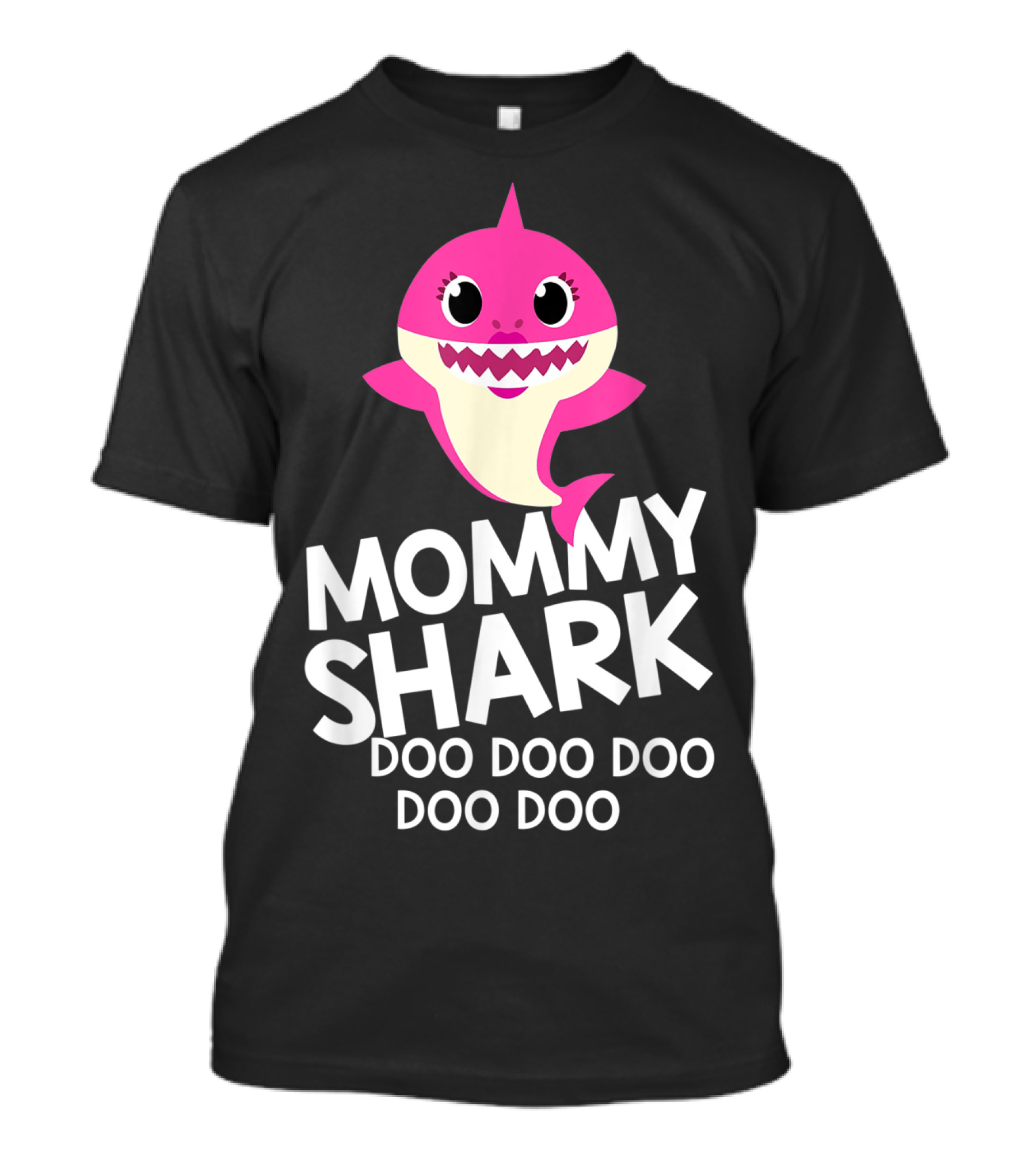 Mommy Shark Doo Doo Doo Doo Doo Pink Cartoon Character T-Shirt