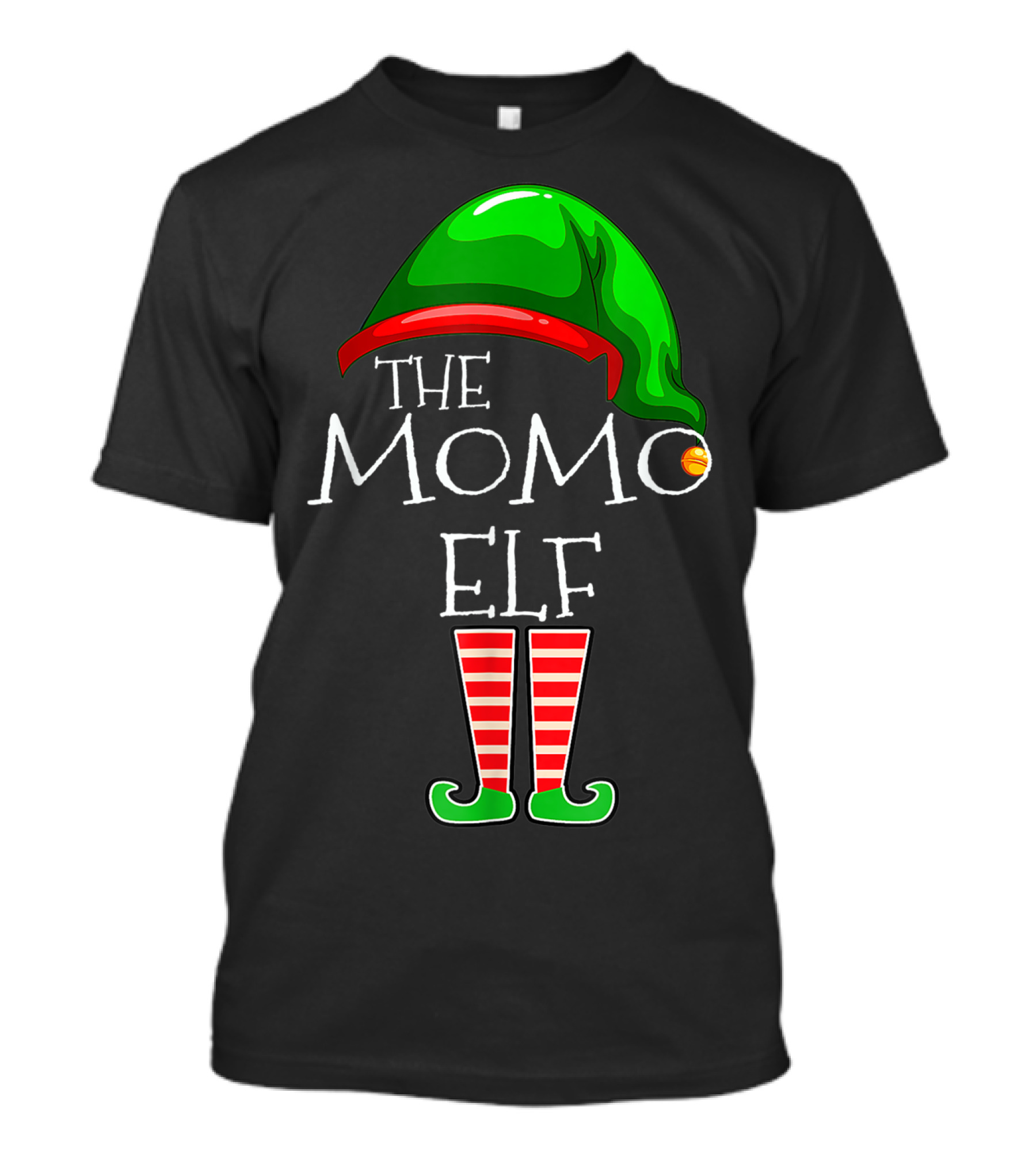 The Momo Elf Green Hat Striped Legs T-Shirt