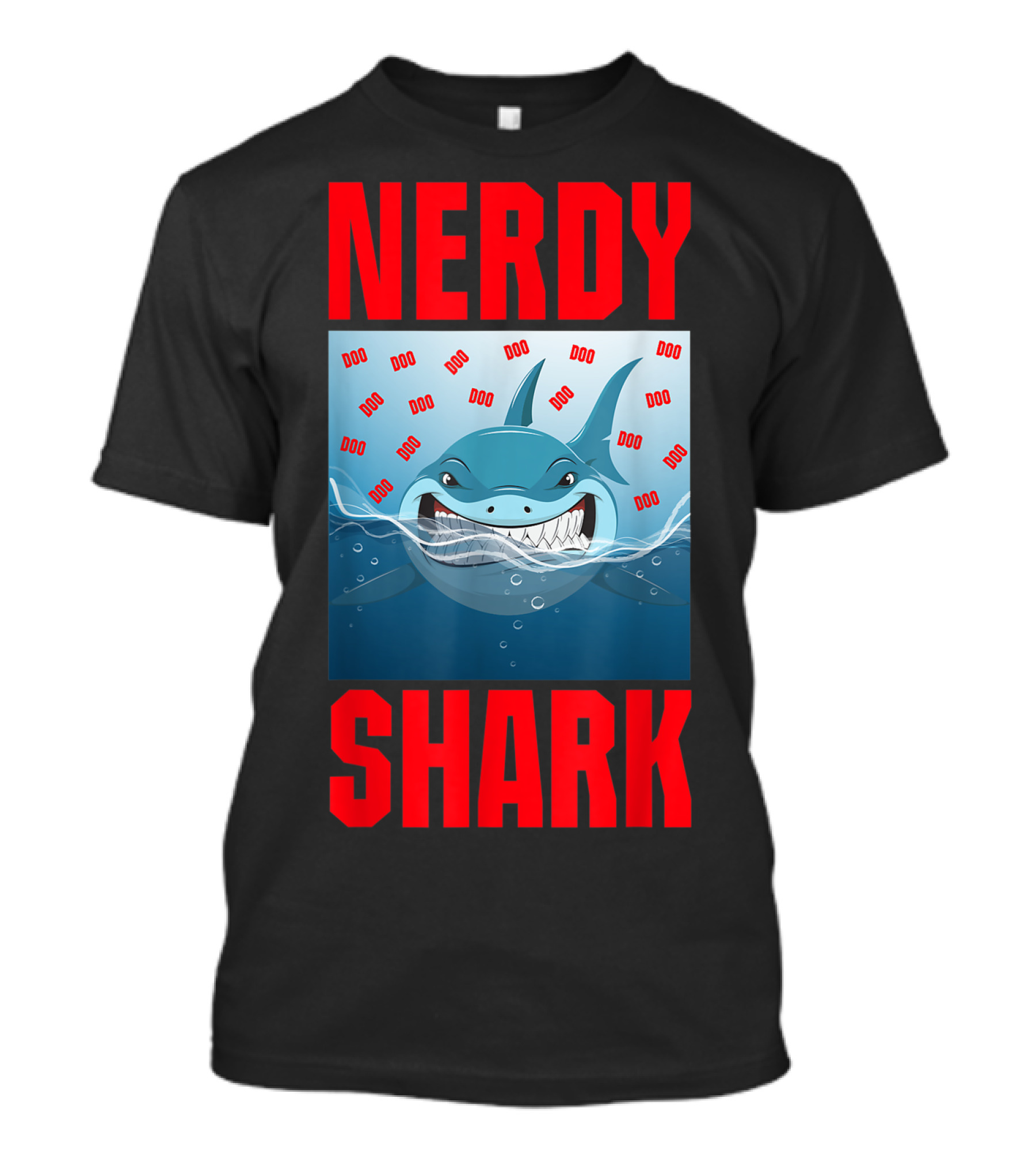 Nerdy Shark Doo Doo Outfit Costume T-Shirt