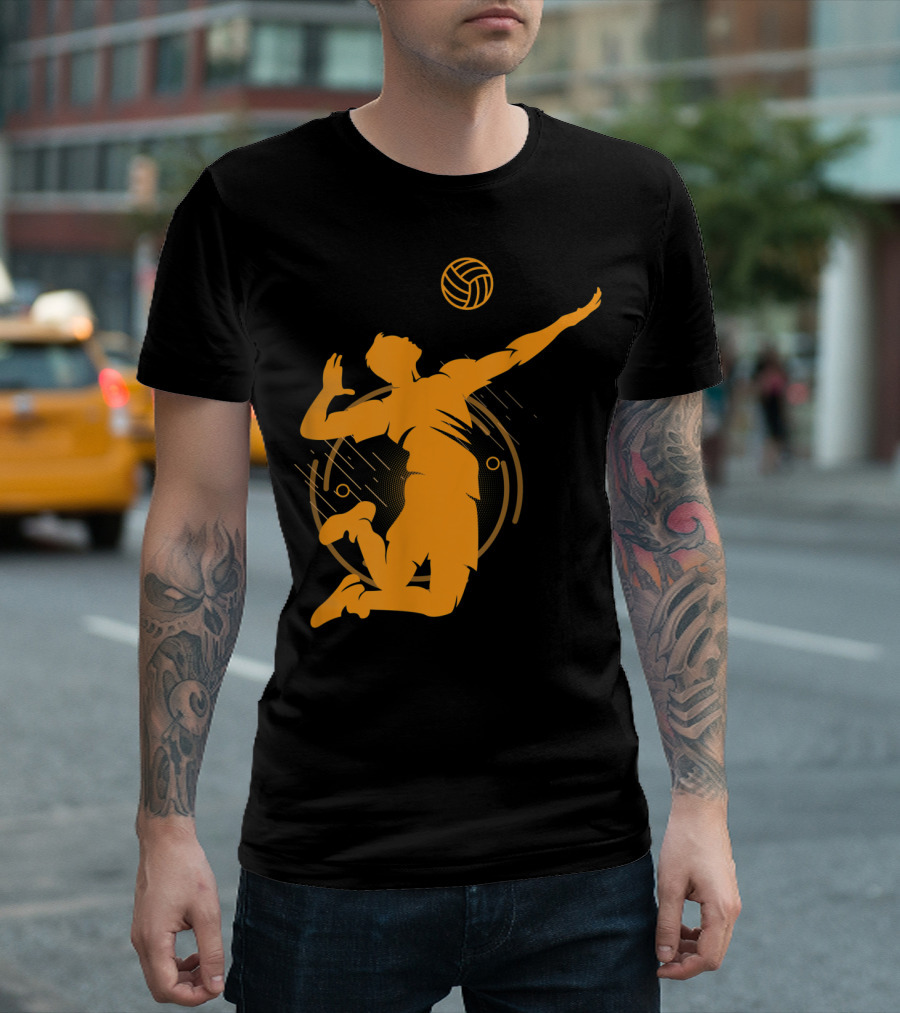 Volleyball Jump Serve Athlete in Action T-Shirt