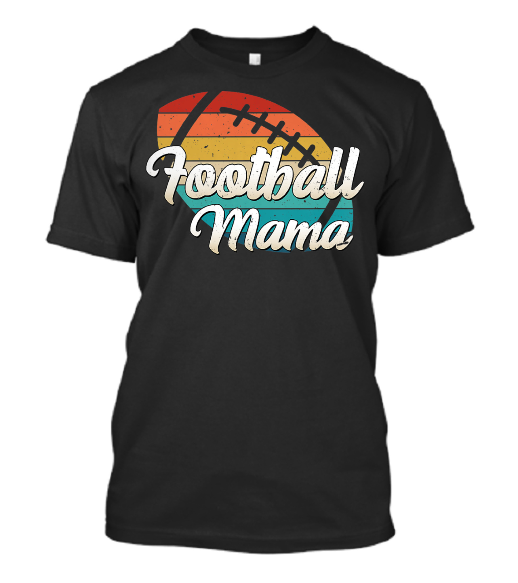 Football Mama Retro Ball Mom Player T-Shirt