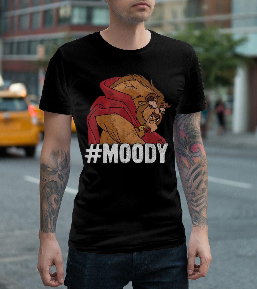 Disney Beauty And The Beast Hashtag Moody Beast T-Shirt
