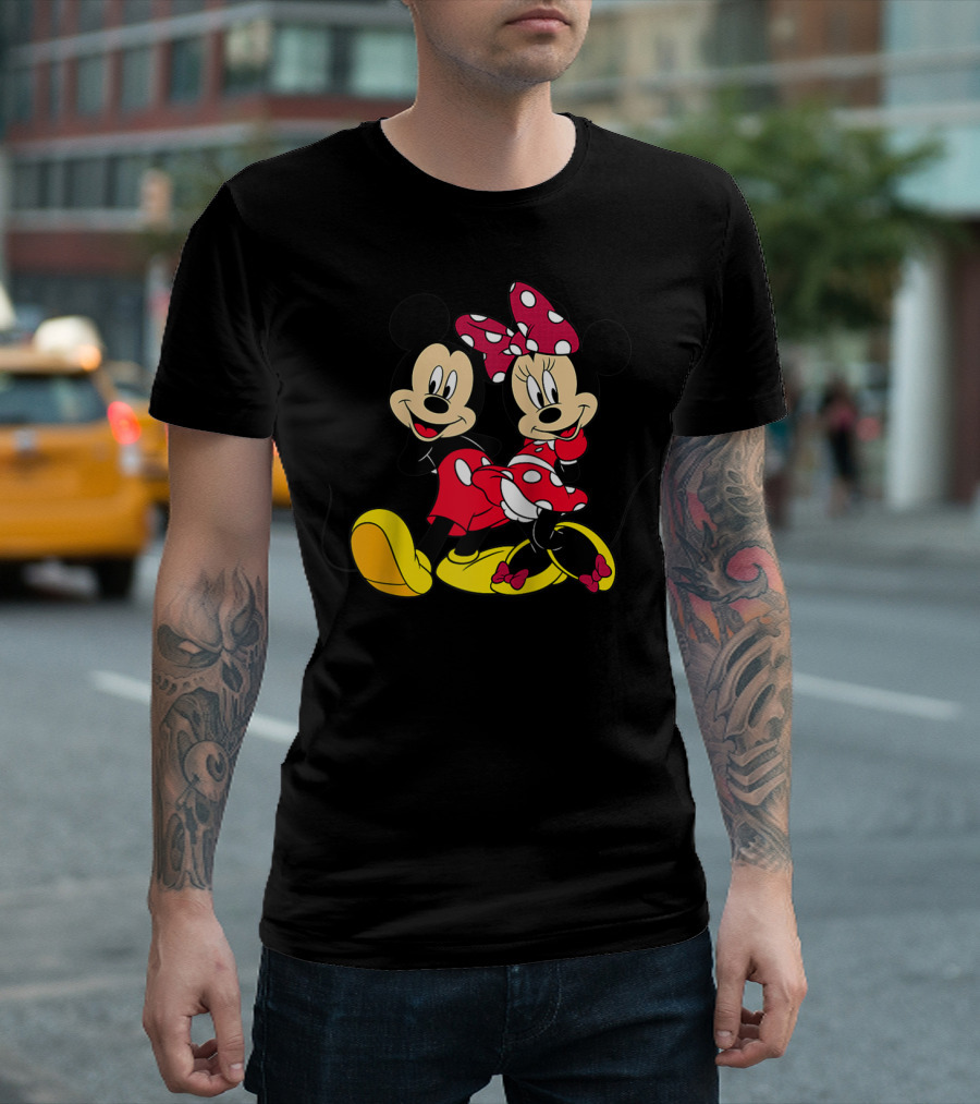 Mickey and Minnie Mouse Classic Disney Character Duo T-Shirt