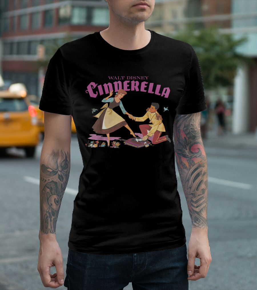 Walt Disney Cinderella Shoe Fitting Scene T-Shirt