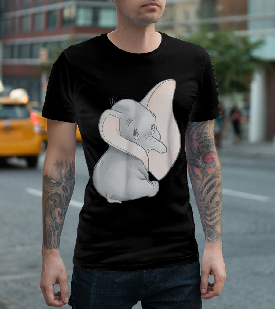 Disney Dumbo Big Ears Sad Expression T-Shirt