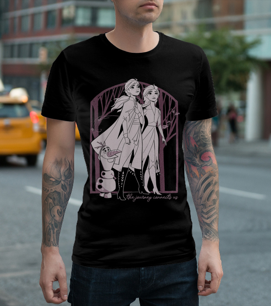Disney Frozen 2 Elsa Anna Olaf The Journey Connects Us T-Shirt