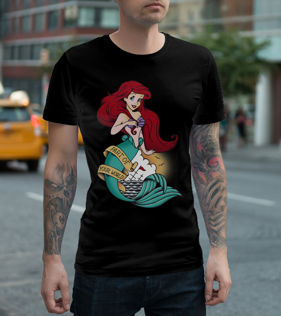 Disney Little Mermaid Part of Your World Tattoo T-Shirt