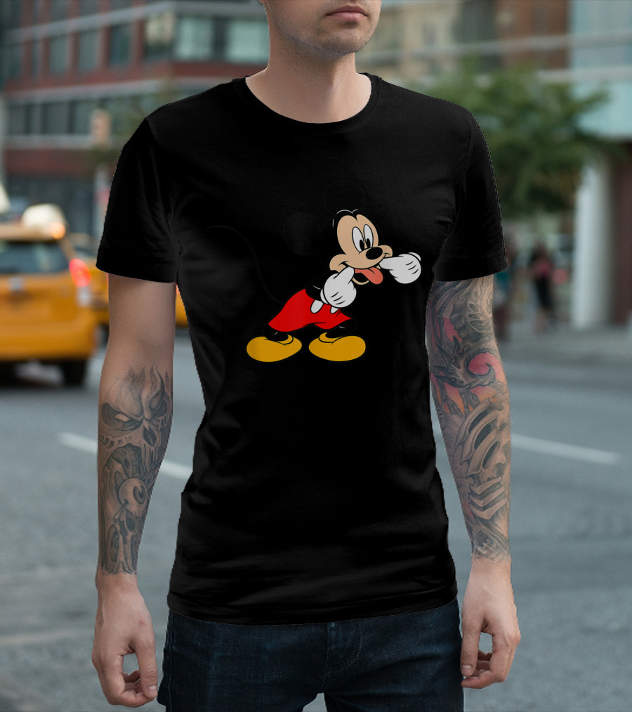 Mickey Mouse Playful Expression Disney Classic T-Shirt