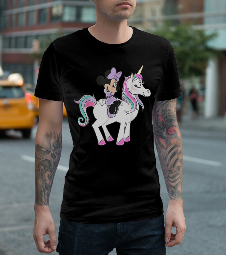Minnie Mouse Riding Unicorn Disney T-Shirt