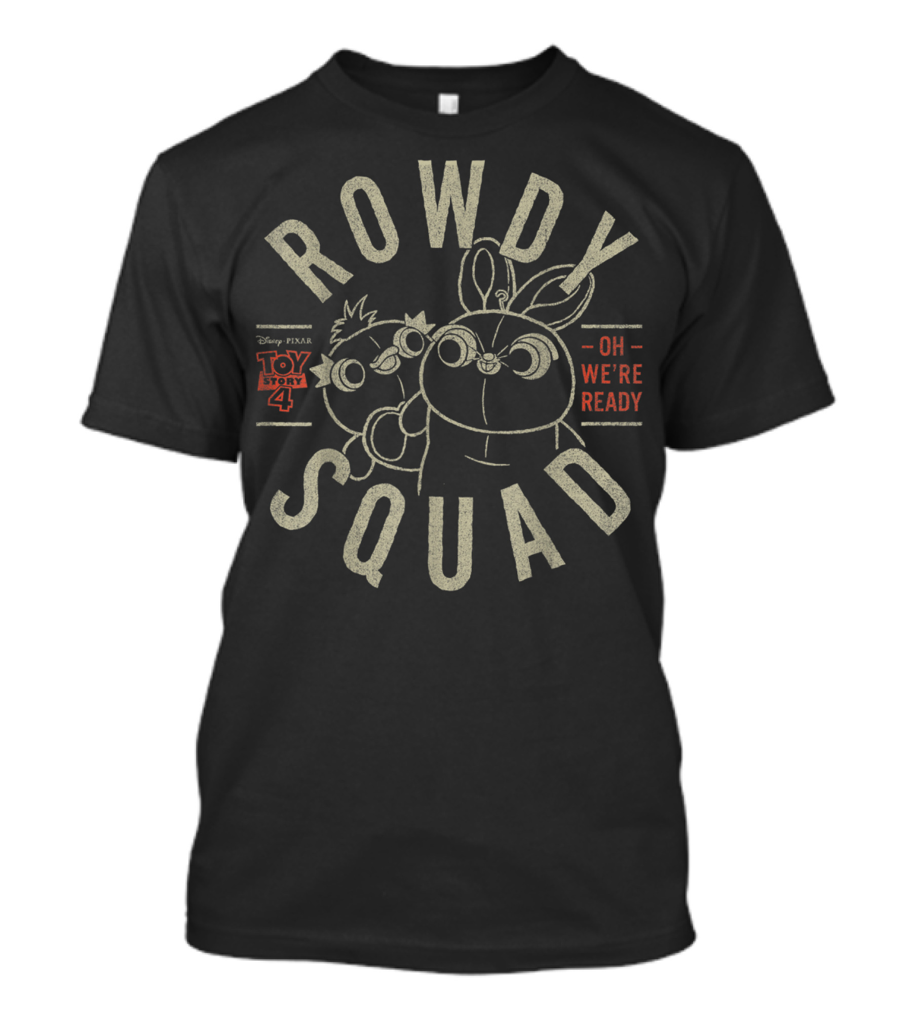 Rowdy Squad Disney Pixar Toy Story 4 Duck Bunny Oh We're Ready T-Shirt