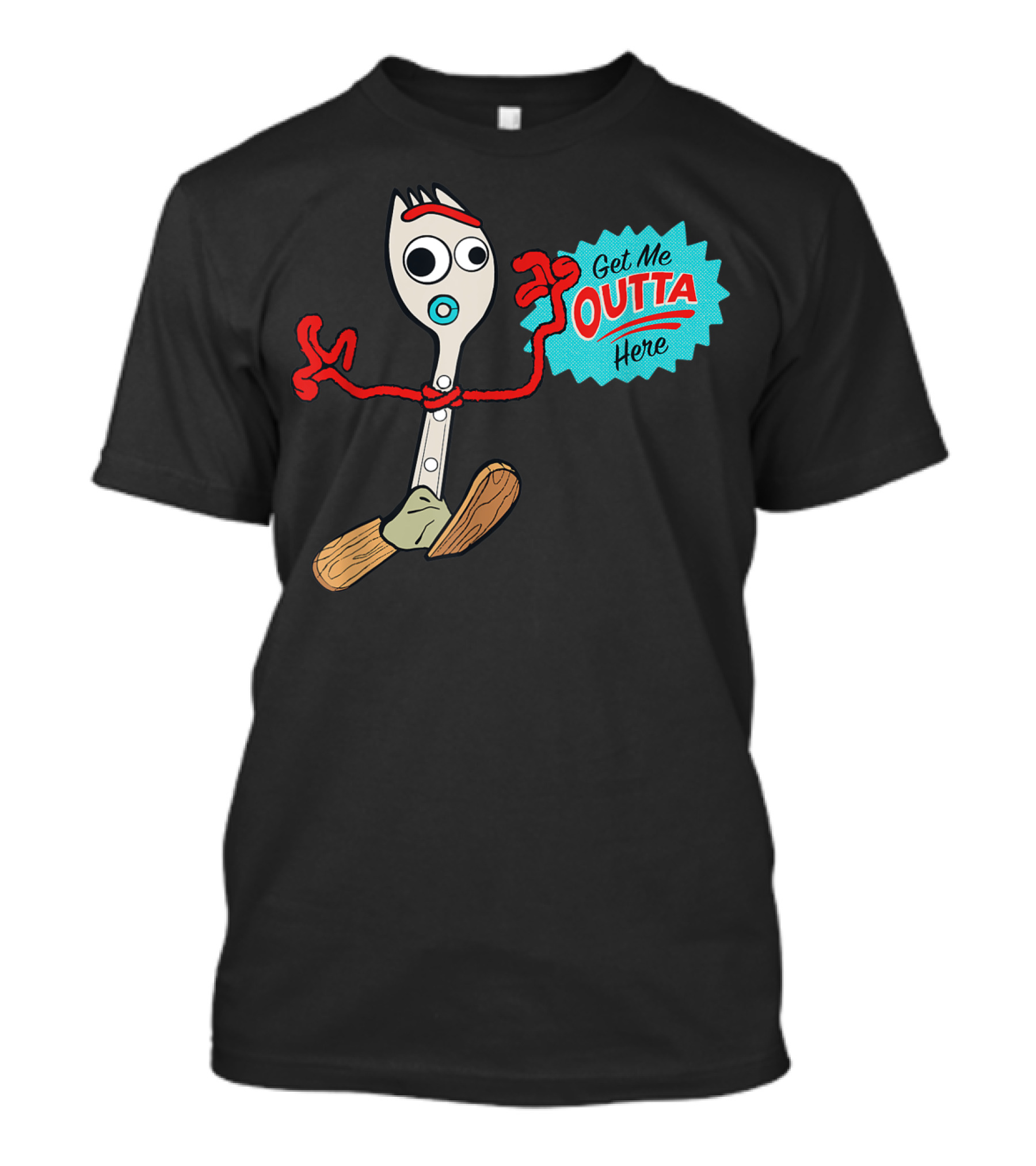 Disney Pixar Toy Story 4 Forky Get Me Outta Here T-Shirt