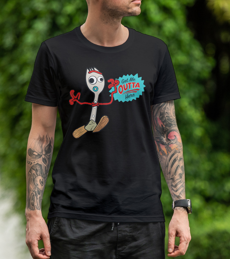 Disney Pixar Toy Story 4 Forky Get Me Outta Here T-Shirt