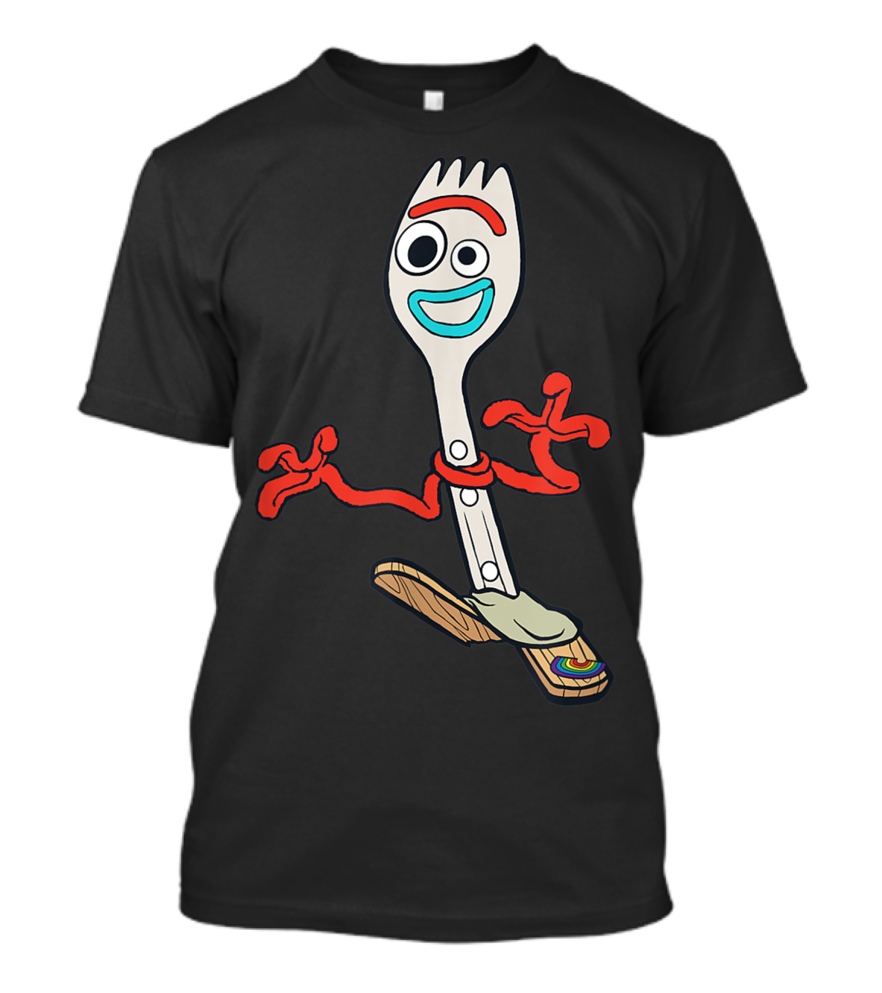 Disney Pixar Toy Story 4 Forky Running Character Pose T-Shirt