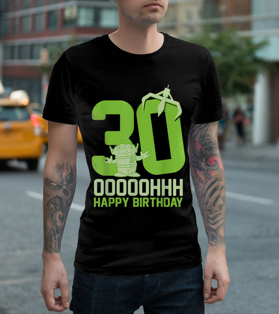 Disney Pixar Toy Story Alien 30 Ooooh Happy Birthday T-Shirt