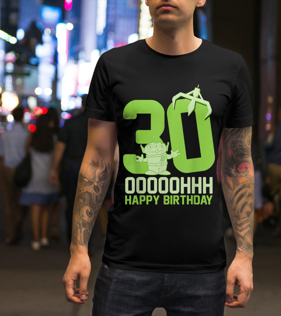Disney Pixar Toy Story Alien 30 Ooooh Happy Birthday T-Shirt