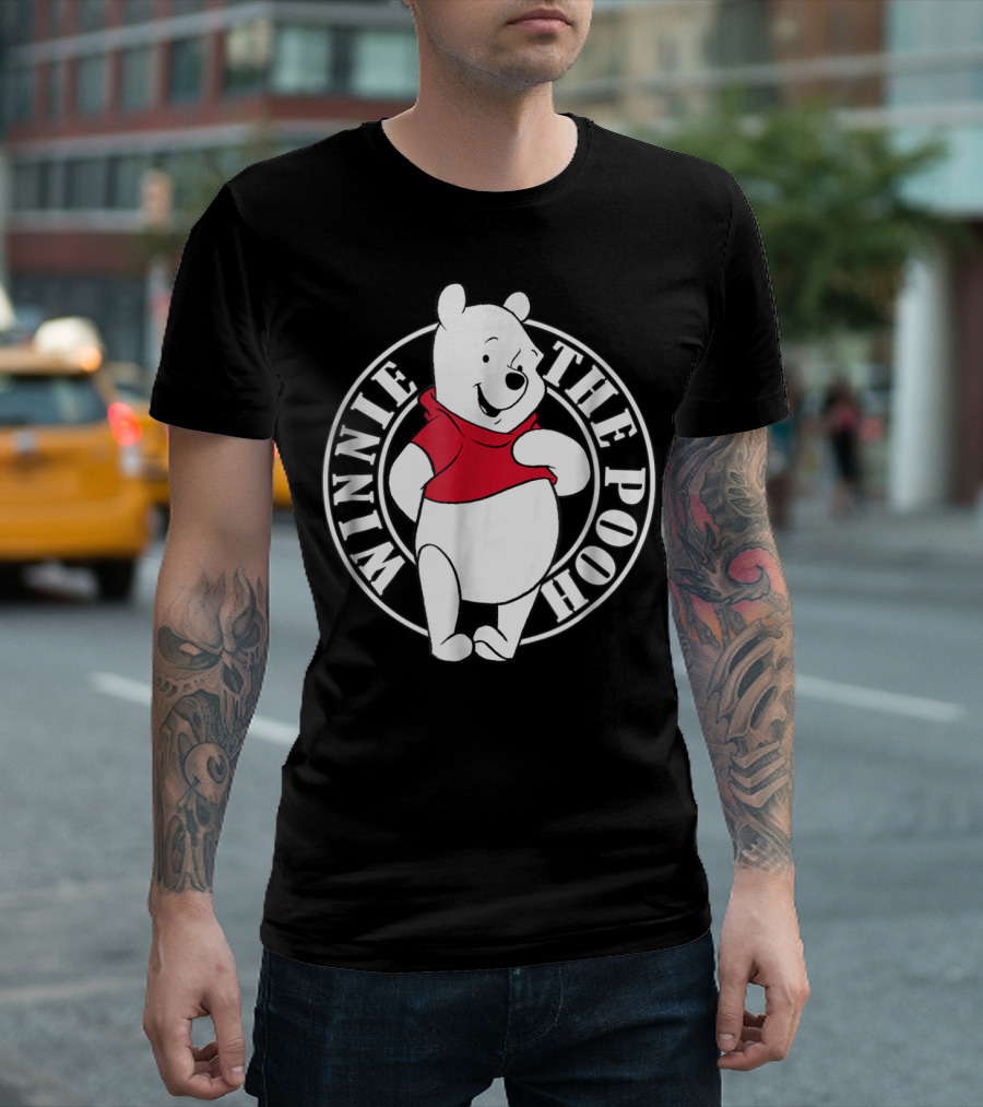 Winnie The Pooh Disney Character Circle Stamp T-Shirt