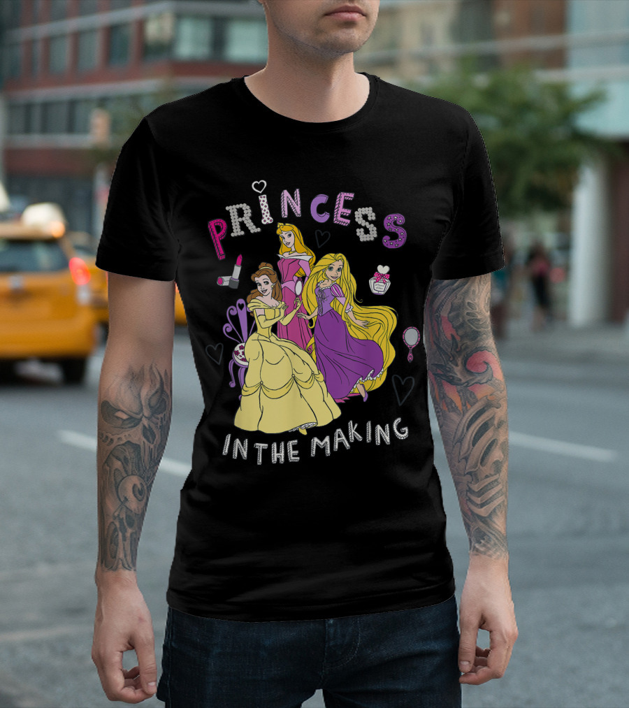 Princess Belle Aurora Rapunzel in the Making Disney F1 T-Shirt