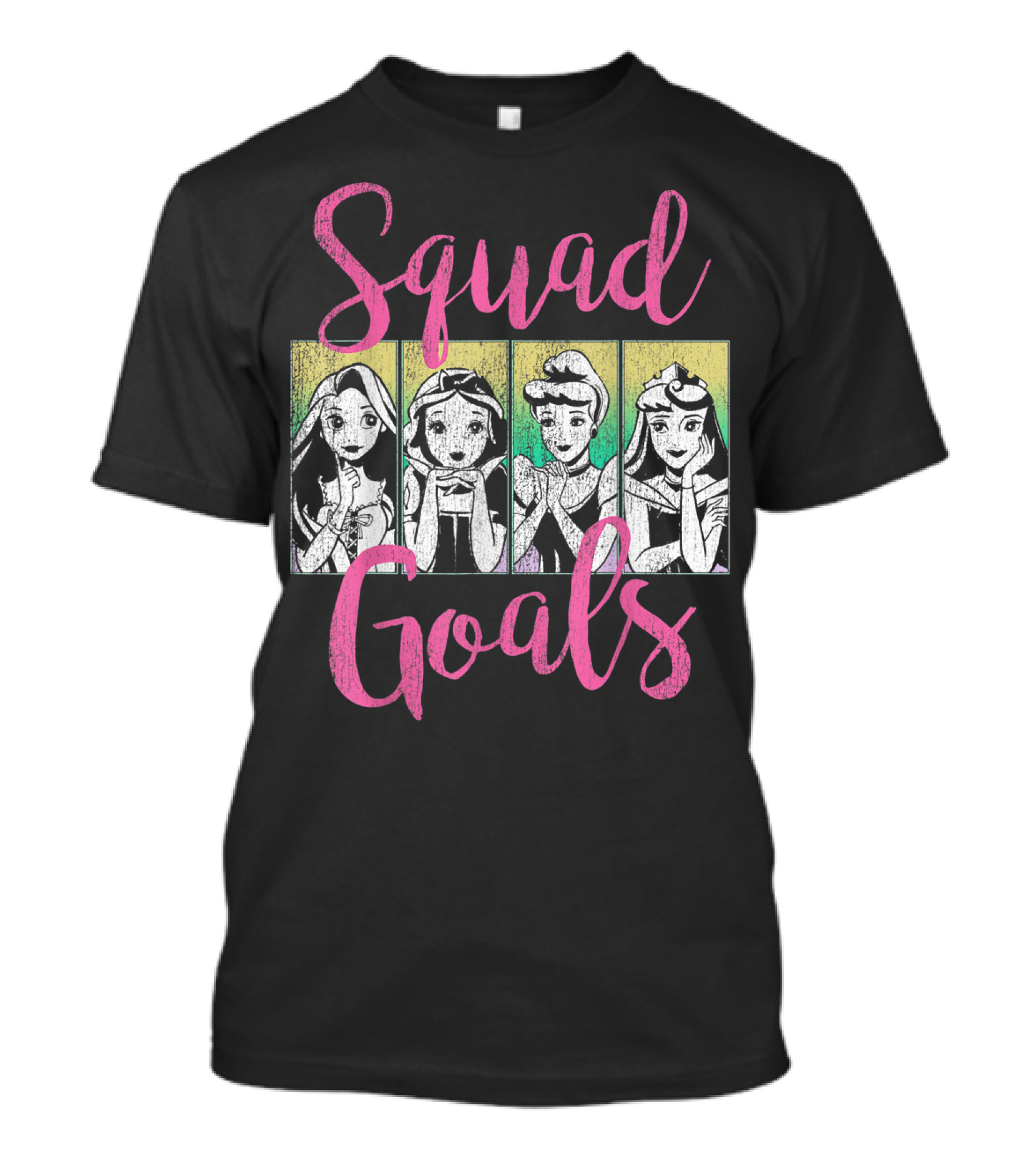 Disney Princess Squad Goals Vintage Group Shot T-Shirt