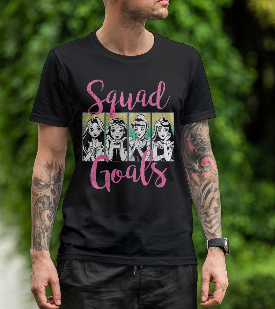 Disney Princess Squad Goals Vintage Group Shot T-Shirt