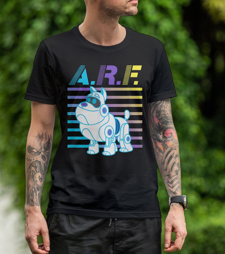 Disney Puppy Dog Pals A.R.F. Robo Dog Stripes T-Shirt