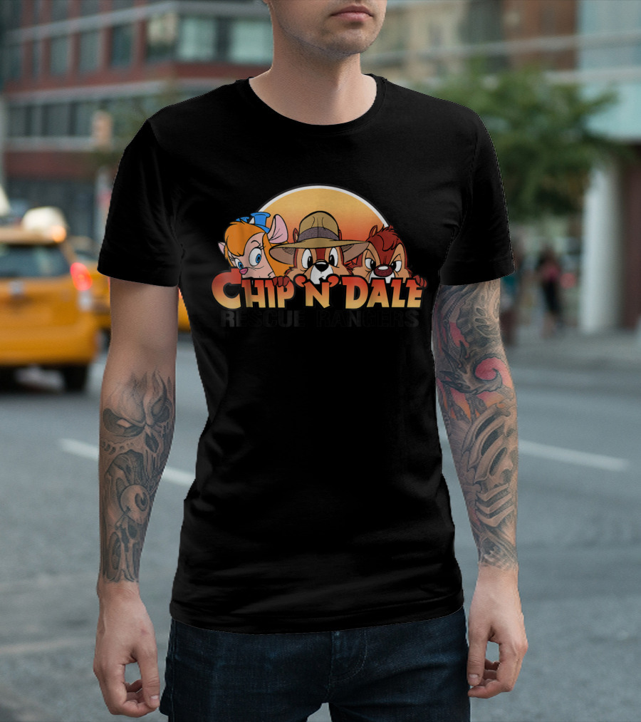 Chip 'n Dale Rescue Rangers Comic Squad T-Shirt