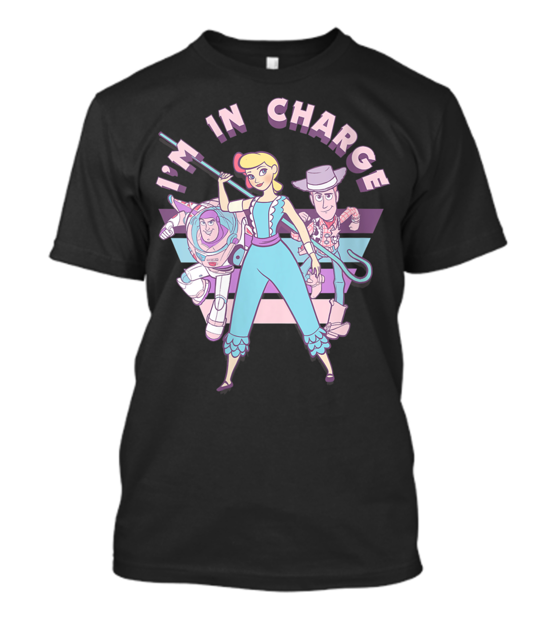 I'm In Charge Disney Pixar Toy Story Little Bo Peep Buzz Lightyear Woody T-Shirt