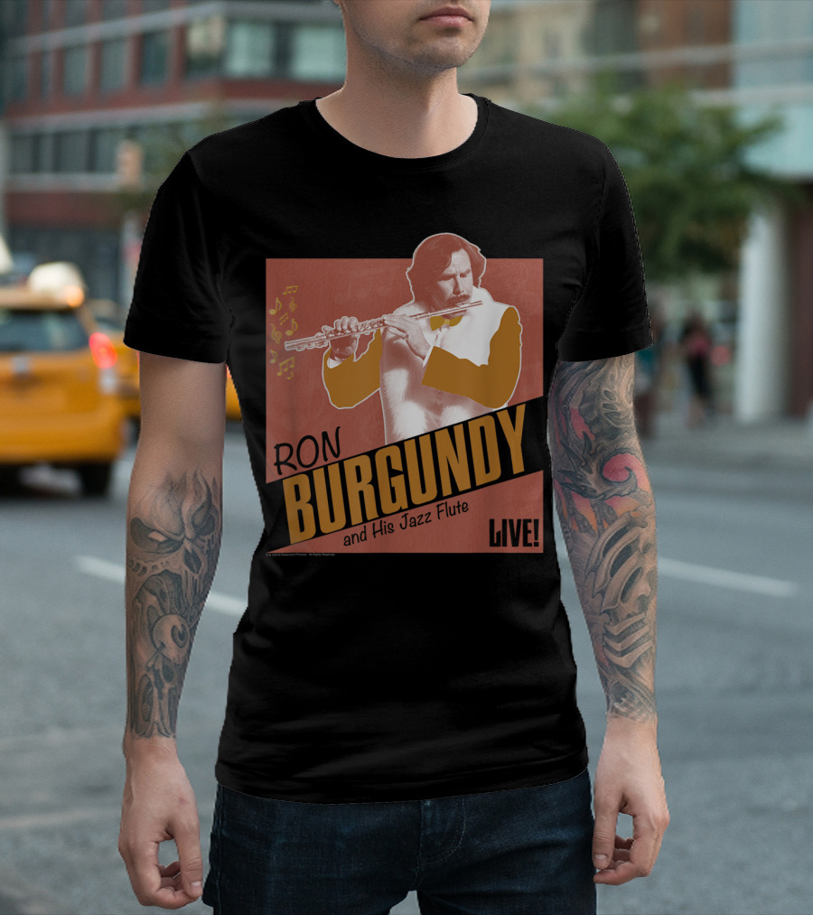 Ron Burgundy and His Jazz Flute Live T-Shirt