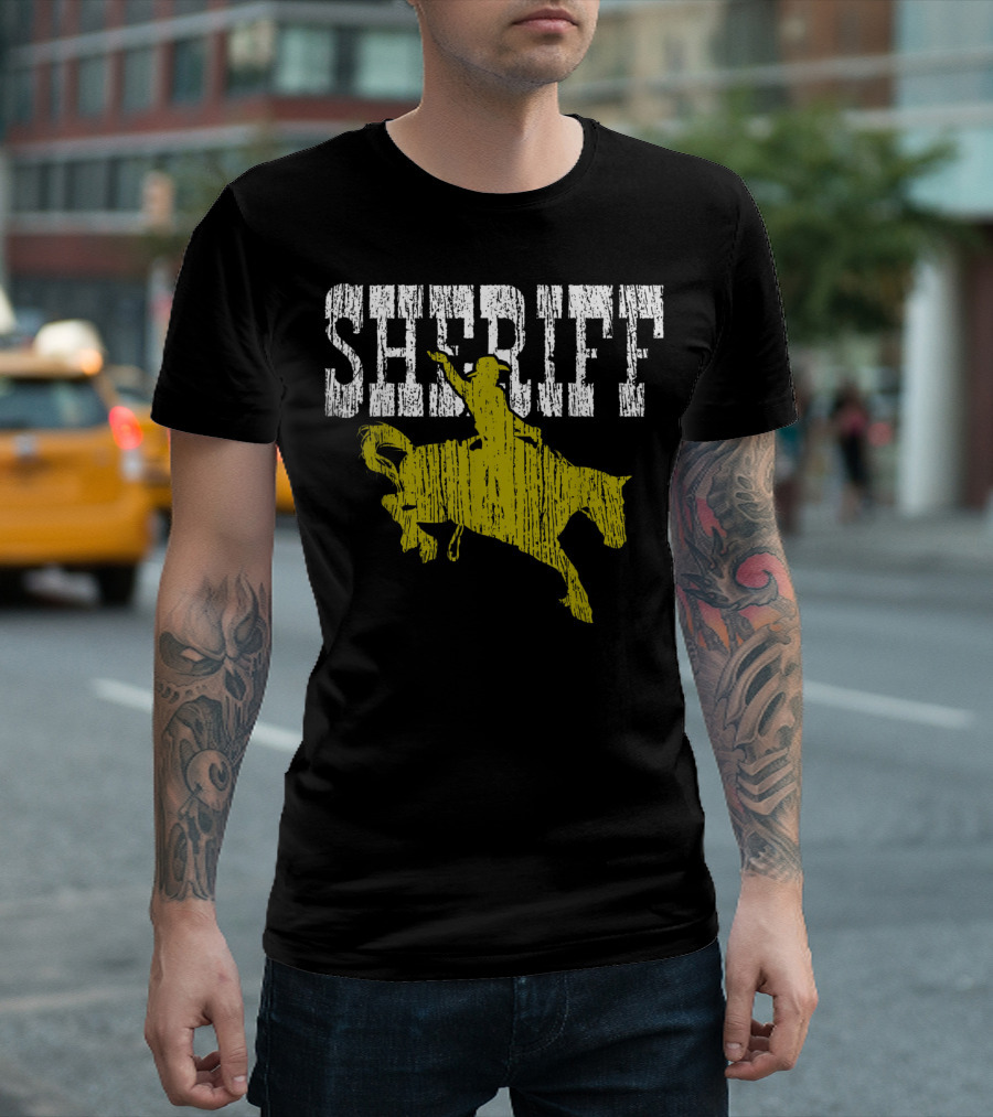Sheriff Cowboy Rodeo Horse T-Shirt