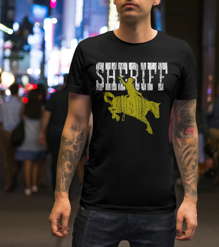 Sheriff Cowboy Rodeo Horse T-Shirt