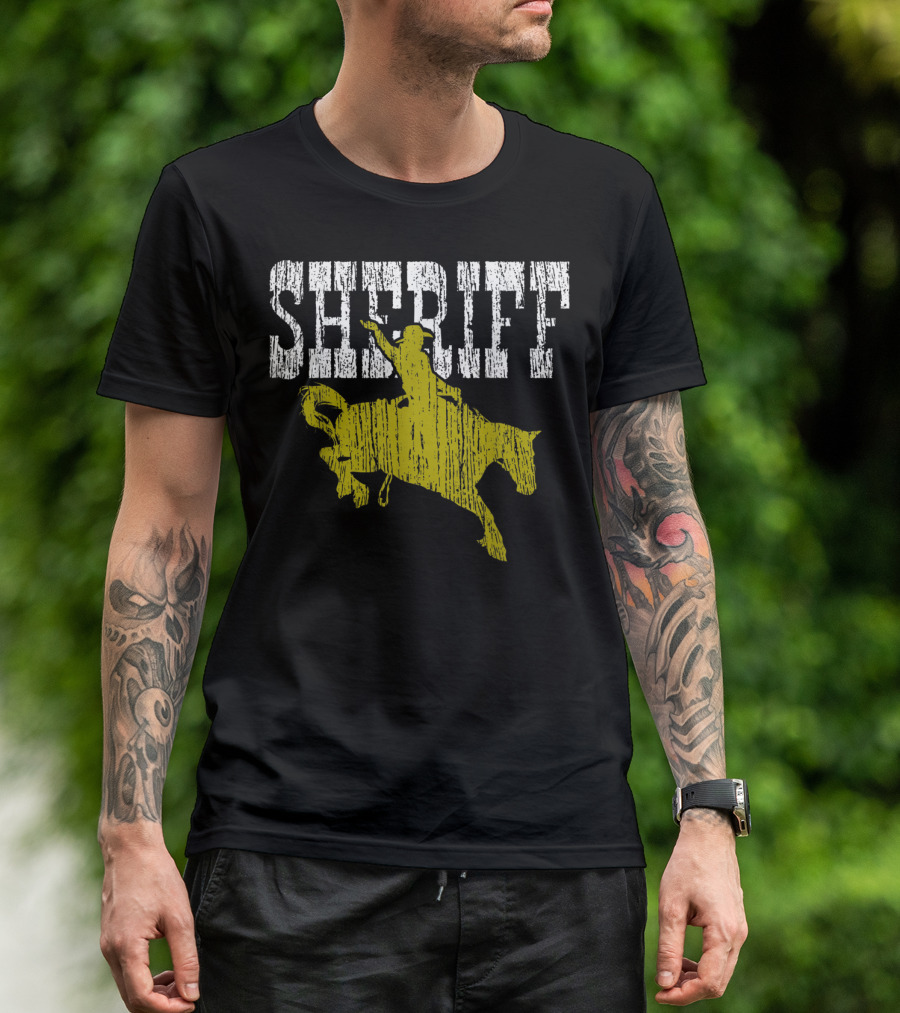 Sheriff Cowboy Rodeo Horse T-Shirt