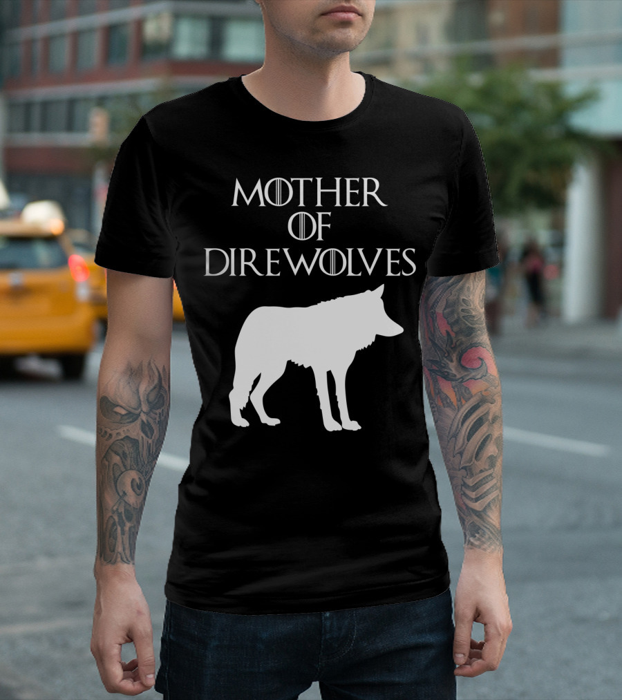 Mother Of Direwolves Cute Unique White Silhouette E010391 T-Shirt