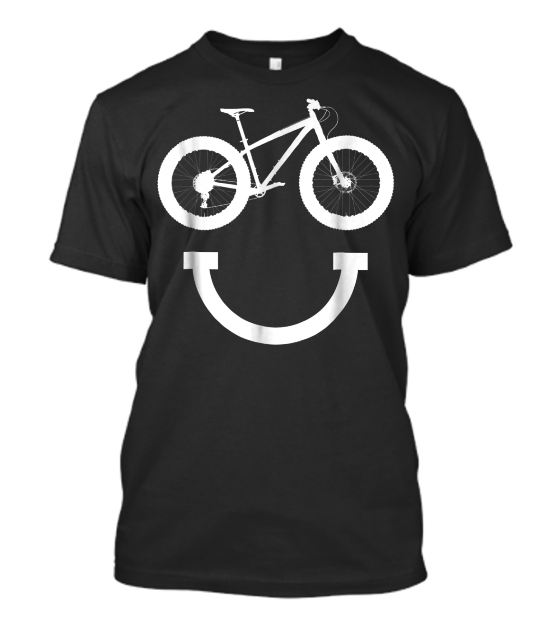 Smile Fat Bike Happy Smiling Fat Biking T-Shirt