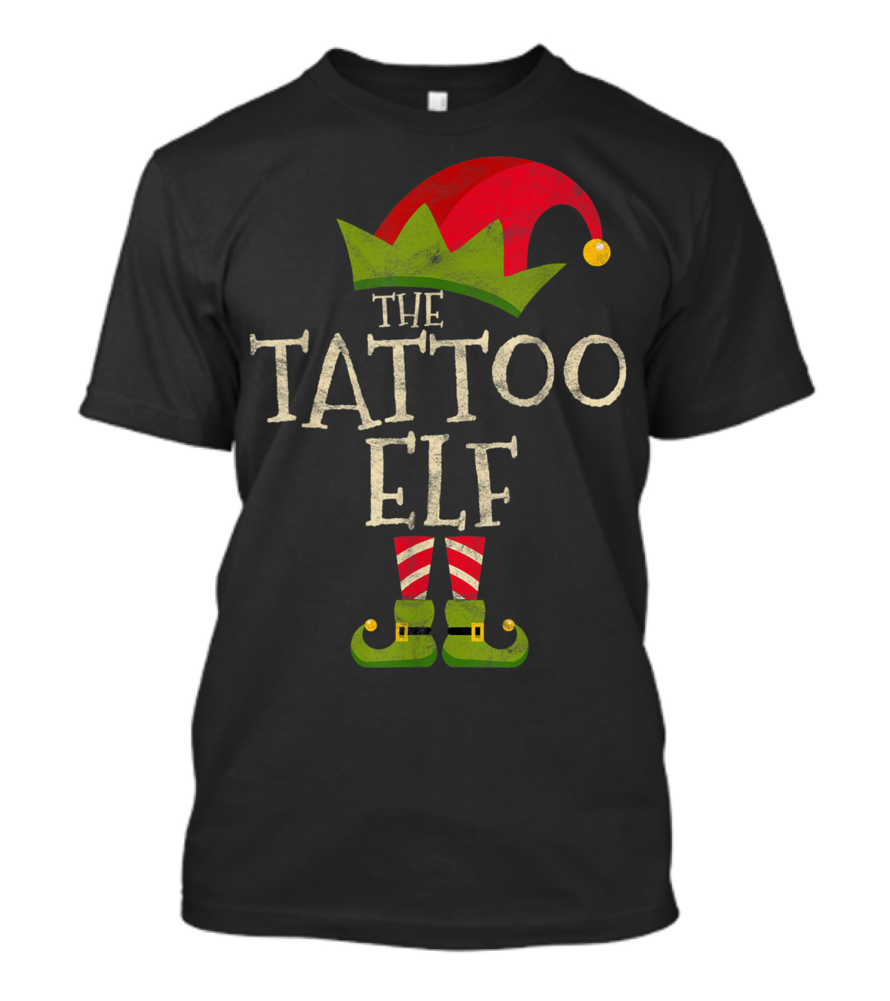 The Tattoo Elf Xmas Costume Family Group Holiday T-Shirt