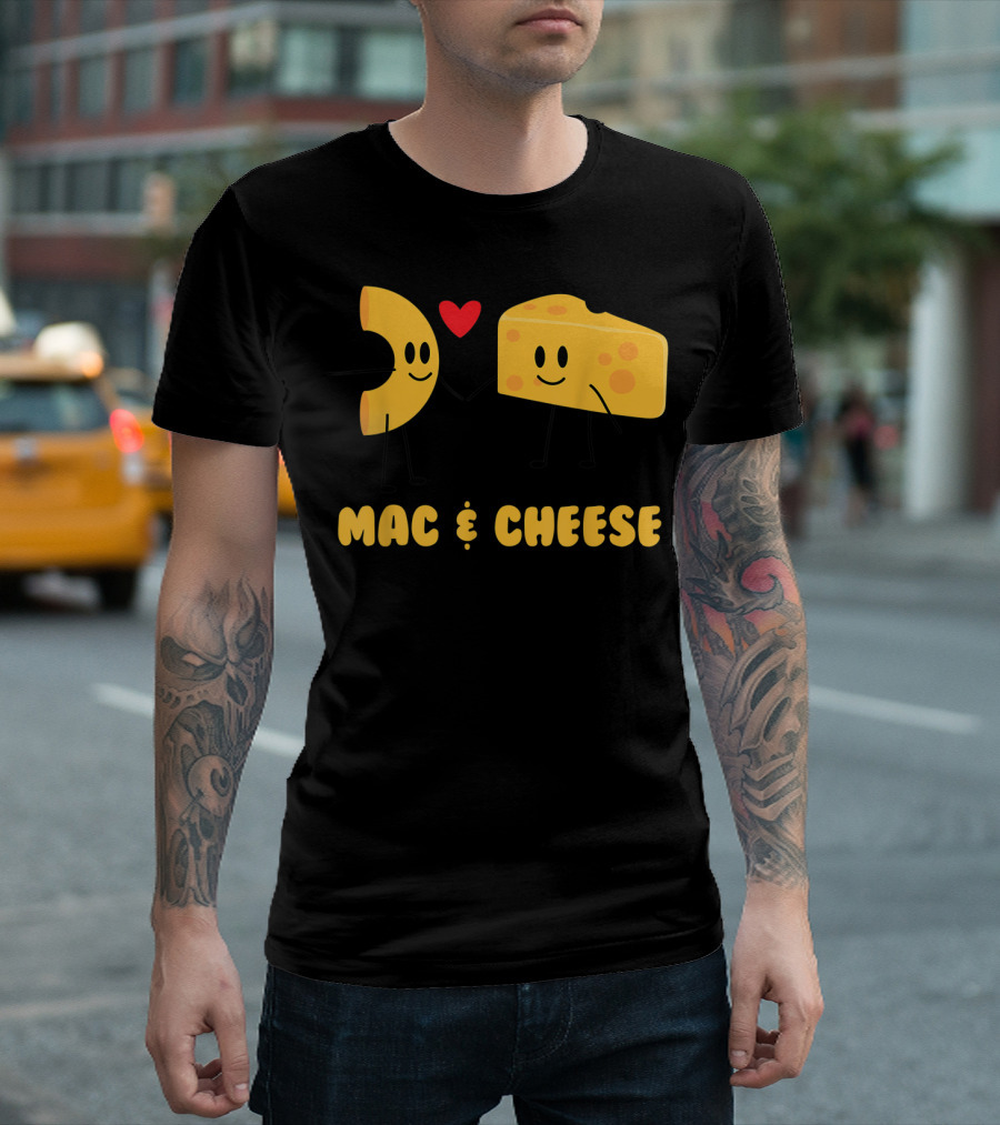Mac Cheese Love Funny Cute Food Veggie T-Shirt