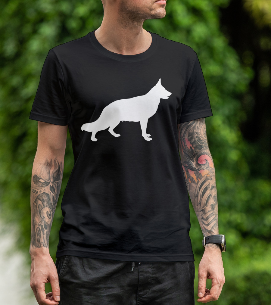 German Shepherd Dog Outline Classic T-Shirt