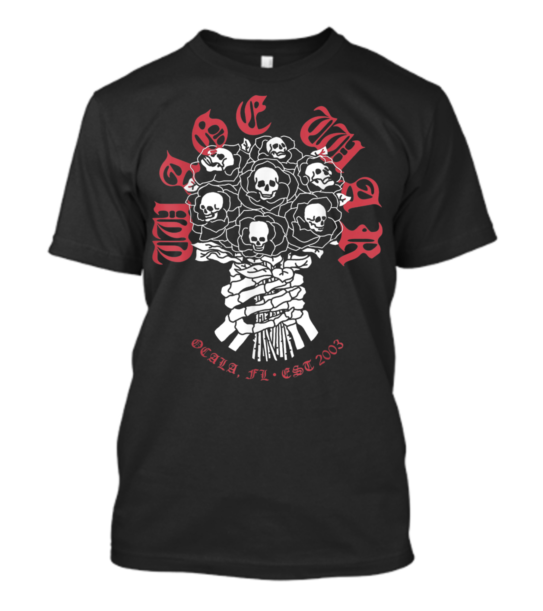 Wage War Metalcore Ocala FL EST 2003 Skulls And Roses T-Shirt