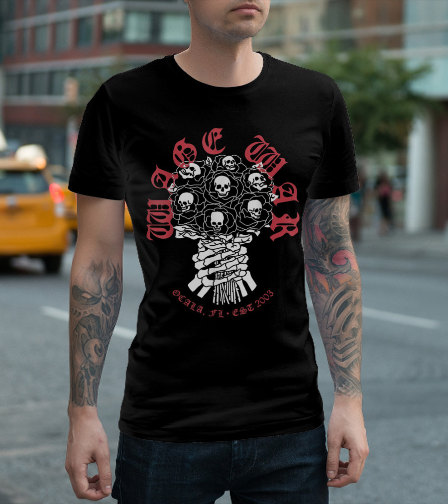 Wage War Metalcore Ocala FL EST 2003 Skulls And Roses T-Shirt