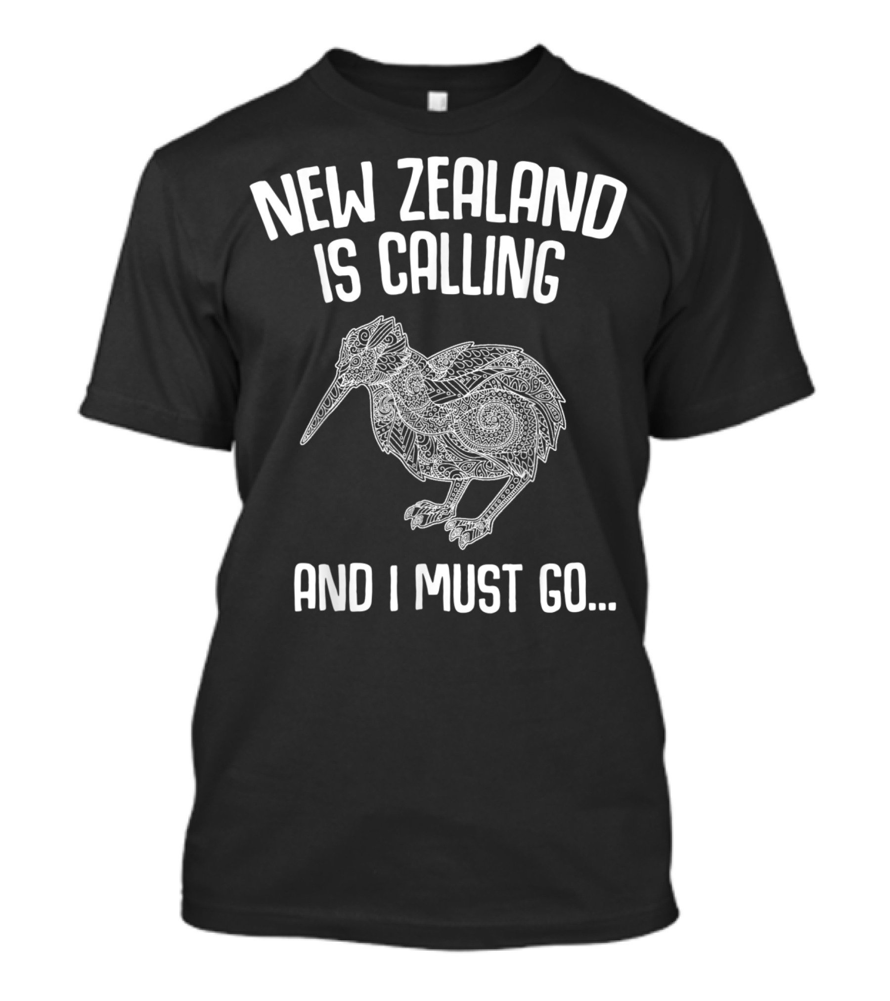 New Zealand Is Calling And I Must Go Kiwi Bird T-Shirt
